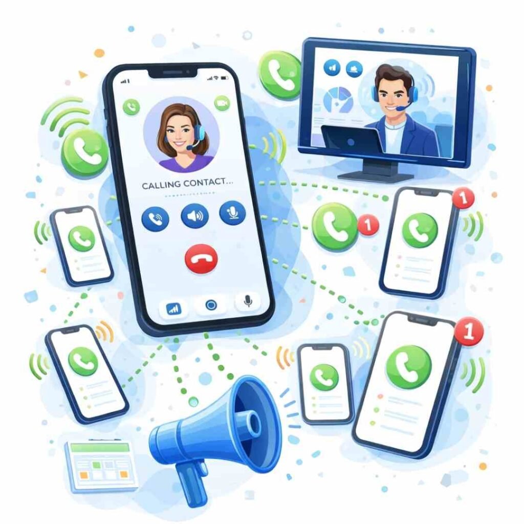 Outbound dialer and bulk voice calling service for businesses